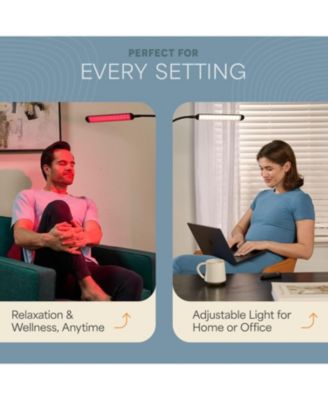 2-in-1 Red Light Therapy & Reading Floor Lamp – 216 LED with Red, Near Infrared & White Light Modes for Skin Health, Pain Relief & Relaxation