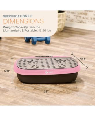 HexaPlate Lite Vibration Plate Exercise Machine – Full Body Vibrating Platform for Lymphatic Drainage, Recovery & Muscle Toning