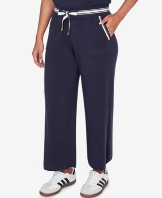 Petite Wide Leg Cropped Lounge Pant