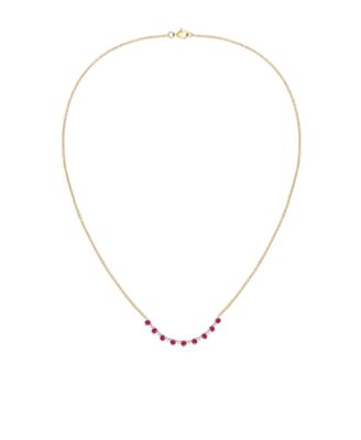 Blue Topaz (2-3/4 ct. t.w.) & Lab-Grown White Sapphire (3/8 ct. t.w.) Necklace in Sterling Silver