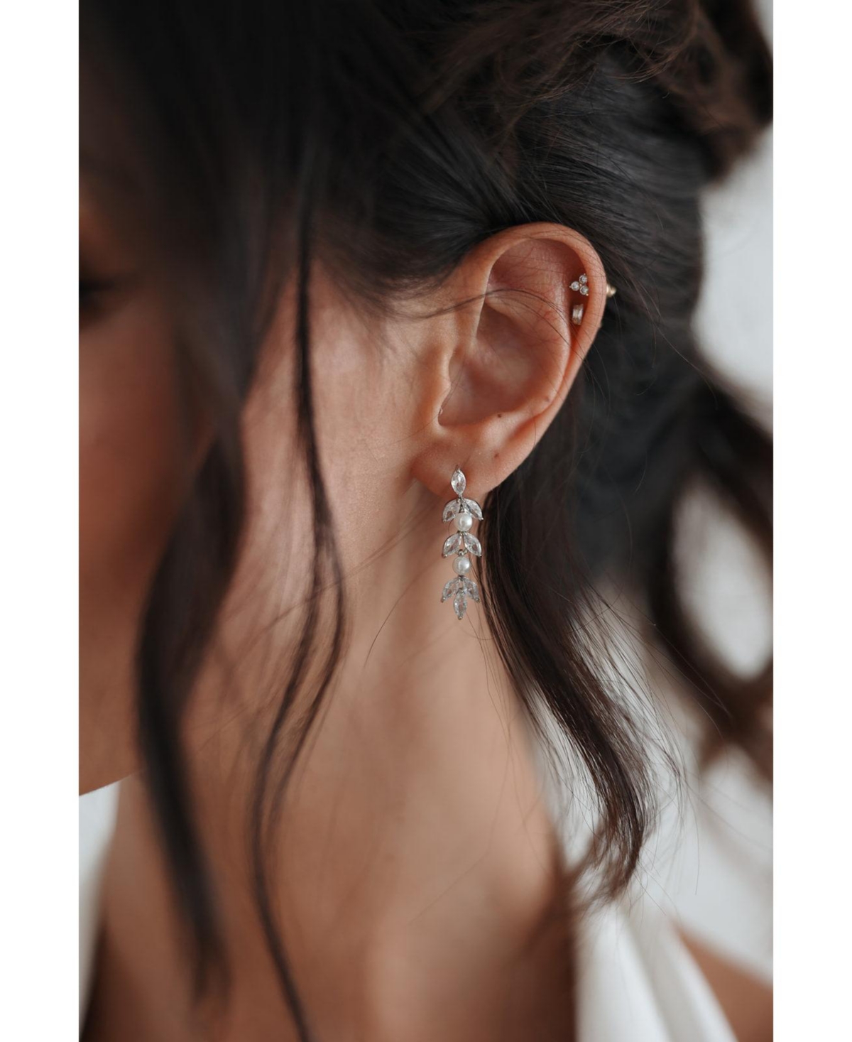 Blossom Pearl and Crystal Earrings