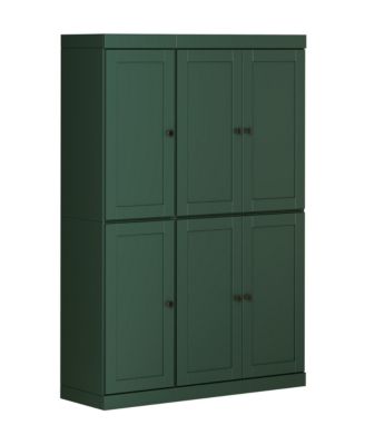 100% Solid Wood Pantry Cabinet with Shaker Doors, Adjustable Shelves, 48.5" Wide, 71.5" Tall