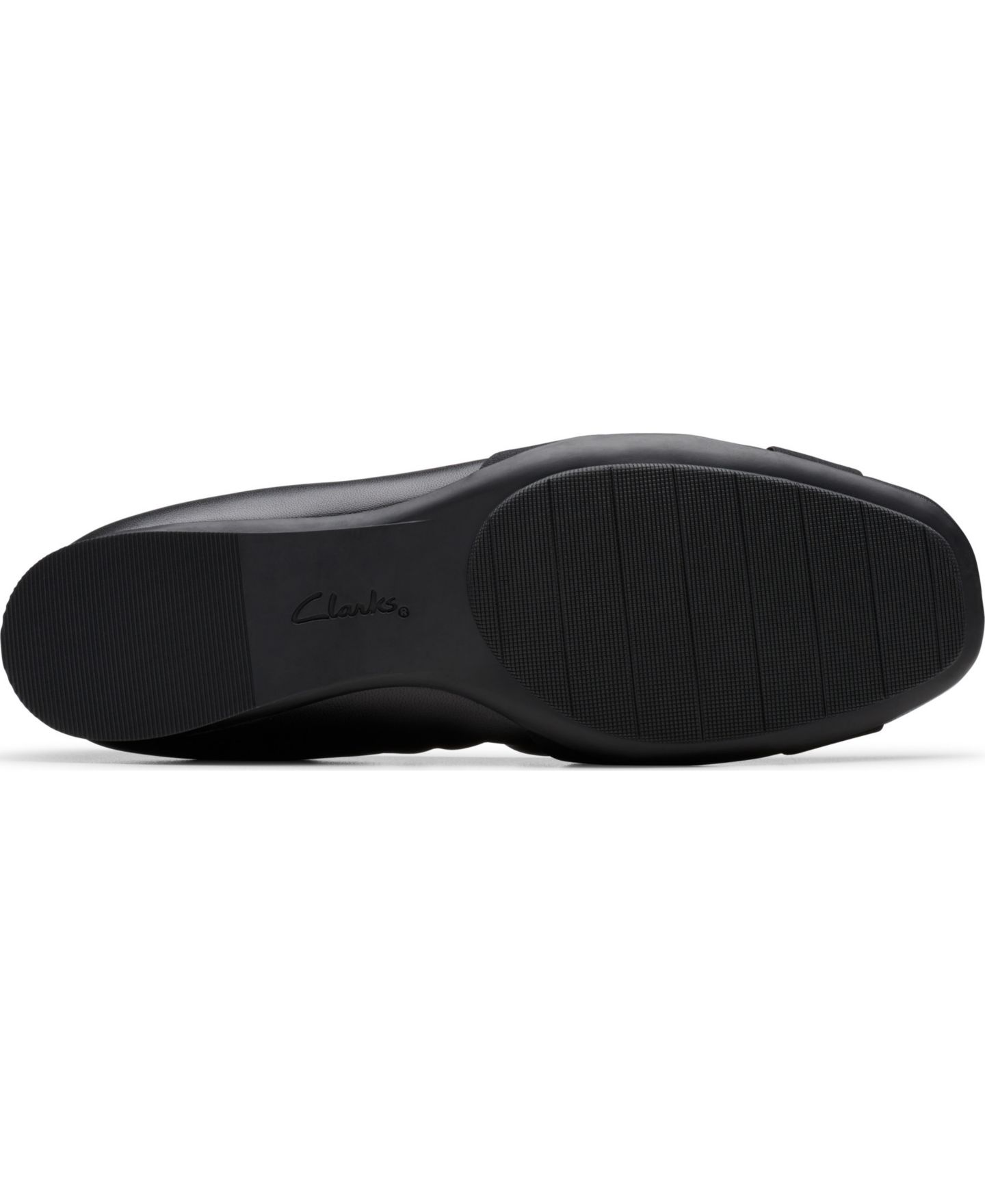 Женские балетки Clarks Jazmynn Gem с круглым носом, цвет: Чёрный кожаный — фото 5