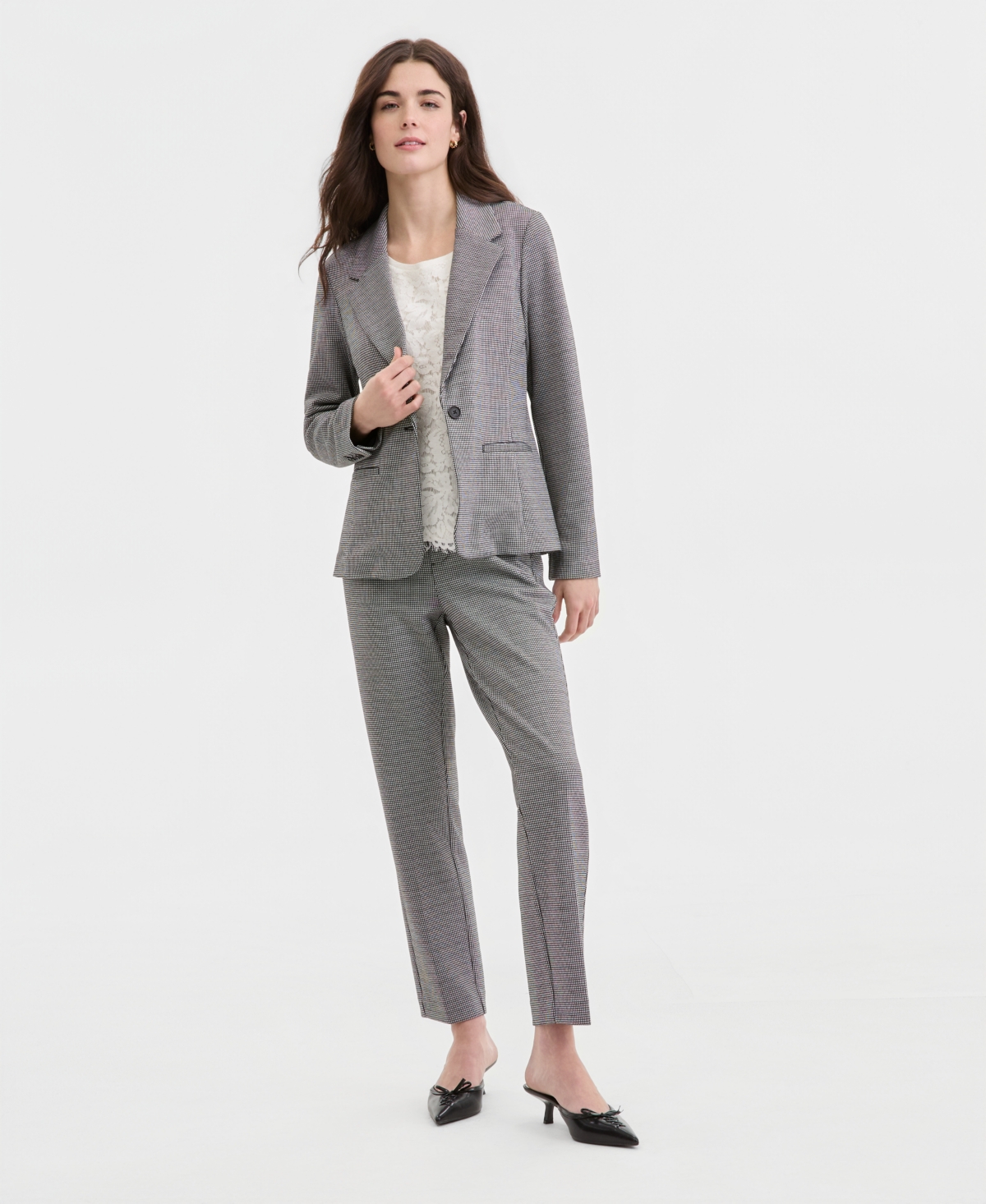 Liverpool Los Angeles Women's Notch Collar Fitted Blazer