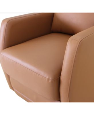 Donat Faux Leather Swivel Recliner