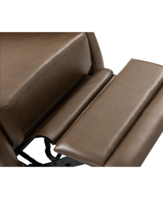 Donat Faux Leather Swivel Recliner