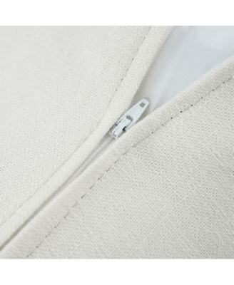 Traditional Antonio 83" Curved Back Slipcovered Sofa with Toss Pillows