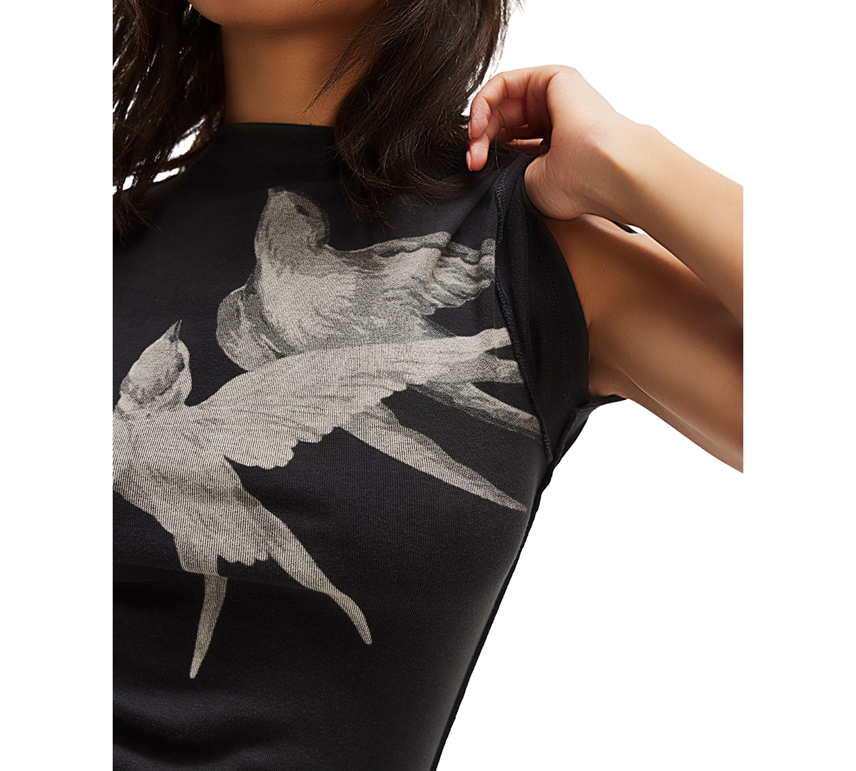 Free People Women's Birds Flight Crew Neck T-Shirt