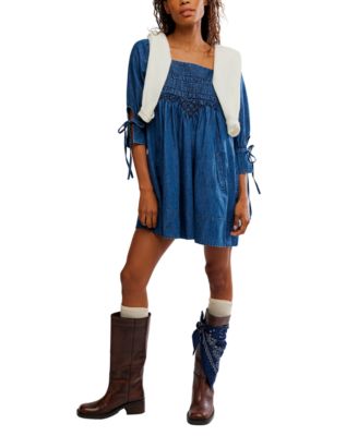 Women's Sonora Cotton Denim Mini Dress