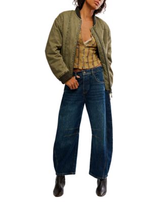 Women's Lets Party Cardi-Print Square Neck Top