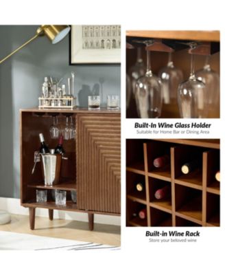 Alfred Tall 3-Door Accent Cabinet with Adjustable Shelves