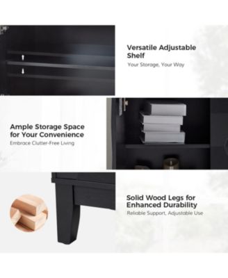 Contemporary Martina 30" Tall 2-Door Accent Cabinet with Ample Storage Space