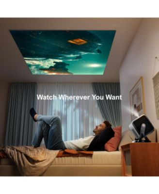 Nova C40 4K Smart Projector with Android TV 11.0, Netflix Certified, 600 ANSI Lumens, Dolby Audio, Dust-Proof Home Cinema Projector