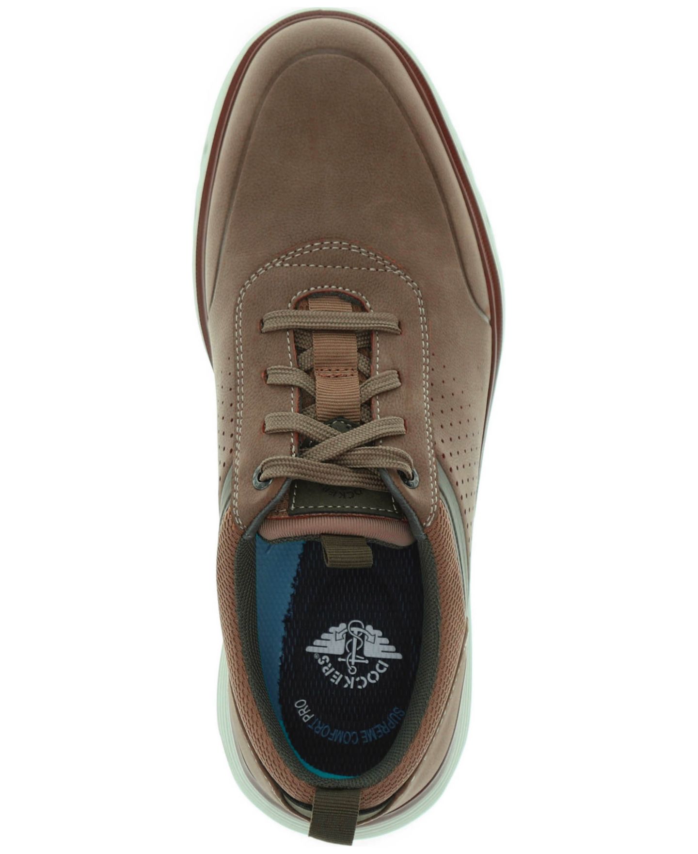 Мужские туфли Dockers Fowler Fusion 2.0 Casual Oxfords, цвет: Серо-коричневый — фото 4