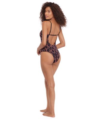Women's Square Neck One-Piece Swimsuit