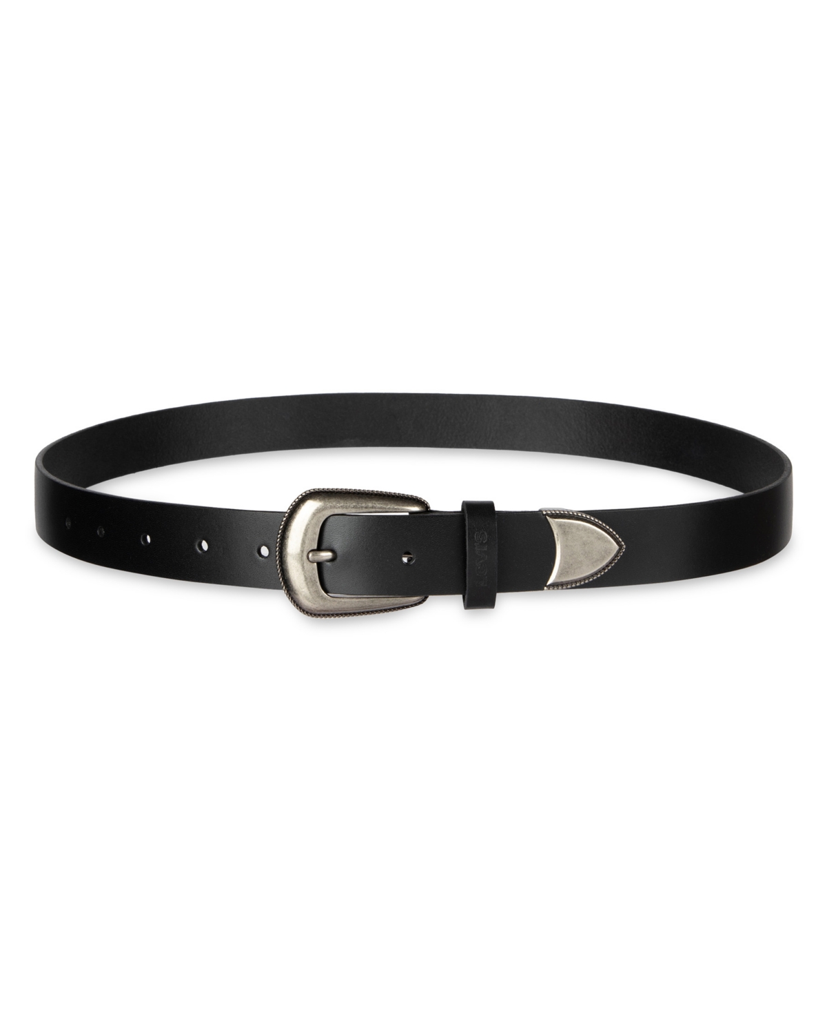 Levi's Women's Western Style Rope Detail Buckle Belt In Black