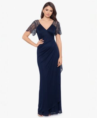 Petite Embellished Chiffon Gown