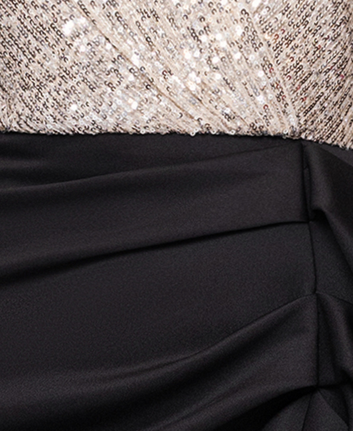 Xscape Petite Long-Sleeve V-Neck Dress