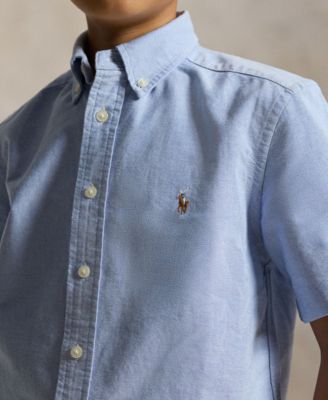 Boys' 8-20 Cotton Oxford Short-Sleeve Shirt