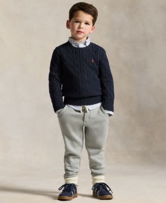 Boys' 2T-7 Cotton Fleece Joggers