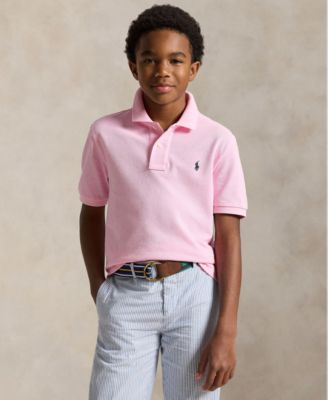 8-20 Boys' Cotton Mesh Logo Polo Shirt