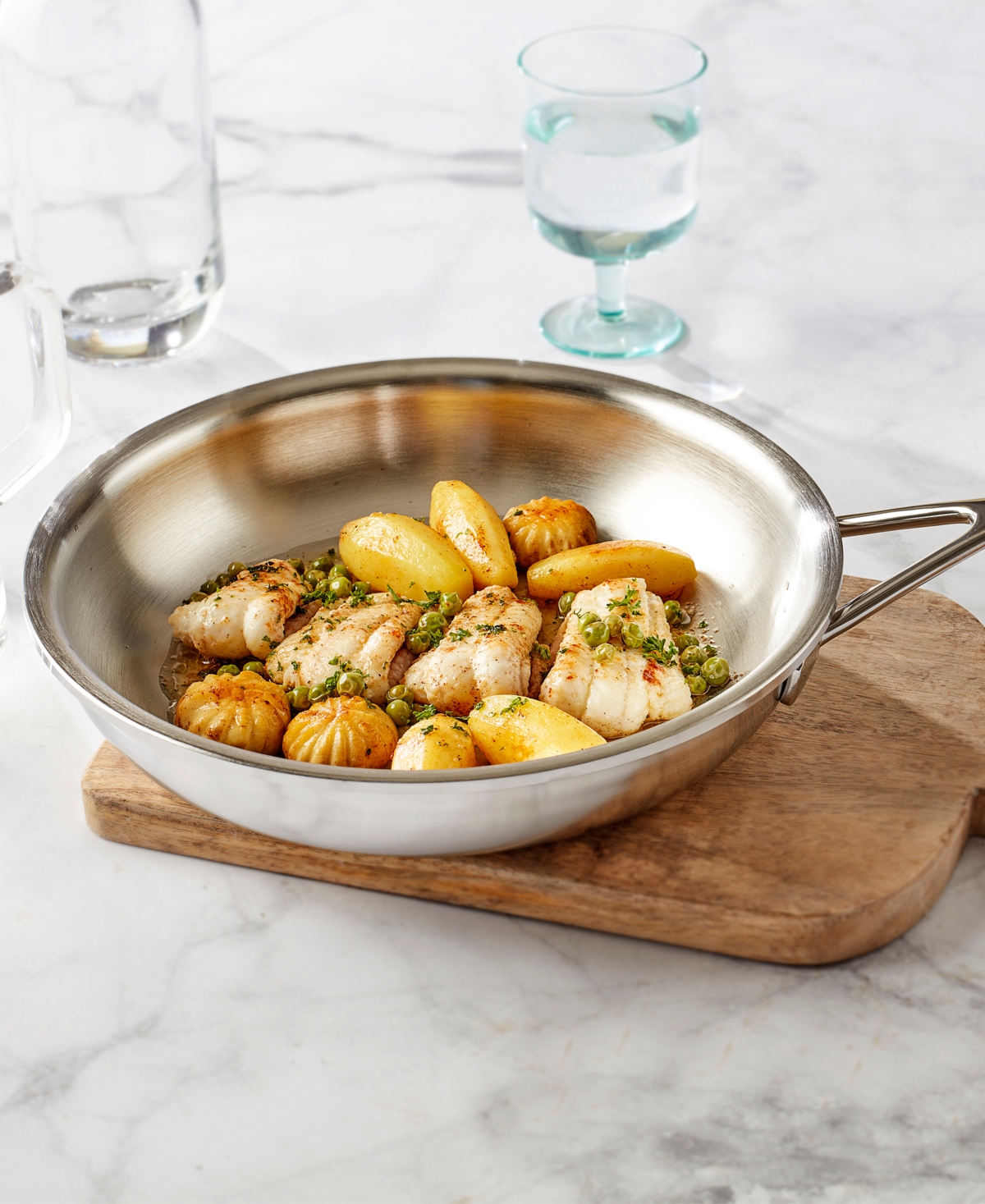 Demeyere Atlantis 7 Stainless Steel 3-pc. Cookware Set In Metallic