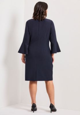 Women's Plus Size Cool Hand Bell Sleeve Dress