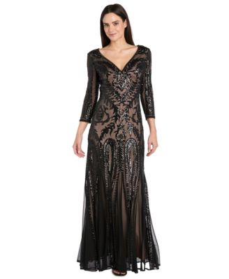 R & M Richards - Women's V-Neck Dress