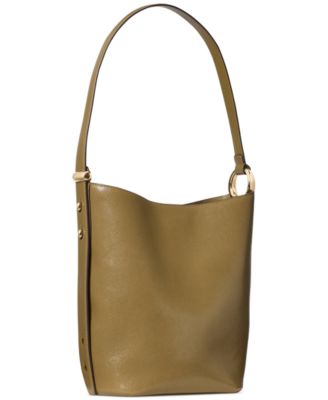 Halo Medium Smooth Leather Bucket Bag