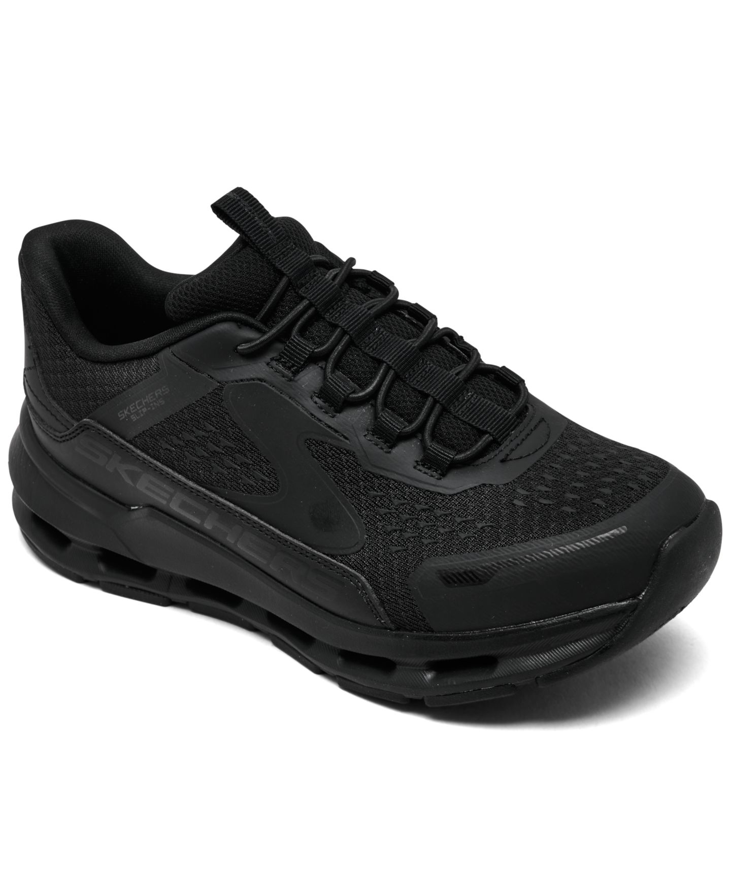 Детские кроссовки Skechers Little Kids' Slip-Ins: Glide-Step - Plus - Vista Lane Casual Athletic Walking, цвет: Чёрный — фото 1