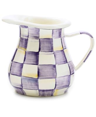 Violet Check Handmade Creamer