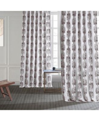 Sago Floral Printed Cotton Room Darkening Curtain