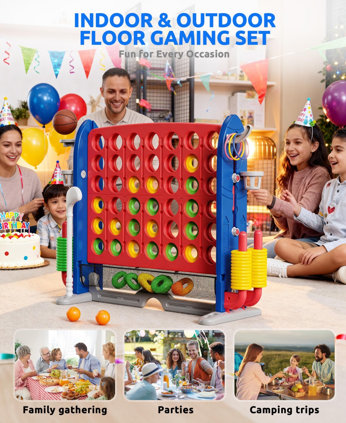 Kids Galaxy Starry Sky Dream Portable Play Tent with Double Net Curtain-Pink