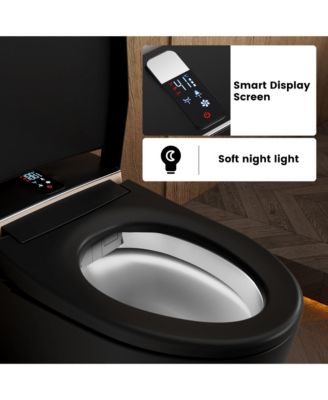Smart One-Piece Bathroom Fixture With Heated Seat, Auto Flush, Automatic Lid, Wash And Air Dryer