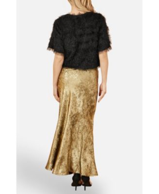 Women's Satin Midi Skirt