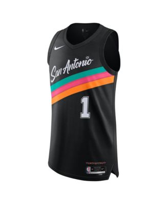 Men's and Women's Victor Wembanyama Black San Antonio Spurs 2025/26 City Edition Authentic Jersey