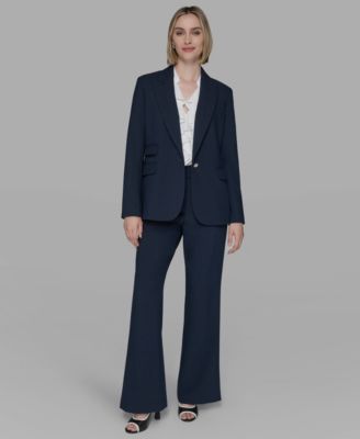 Women's Notched Lapel One Button Blazer