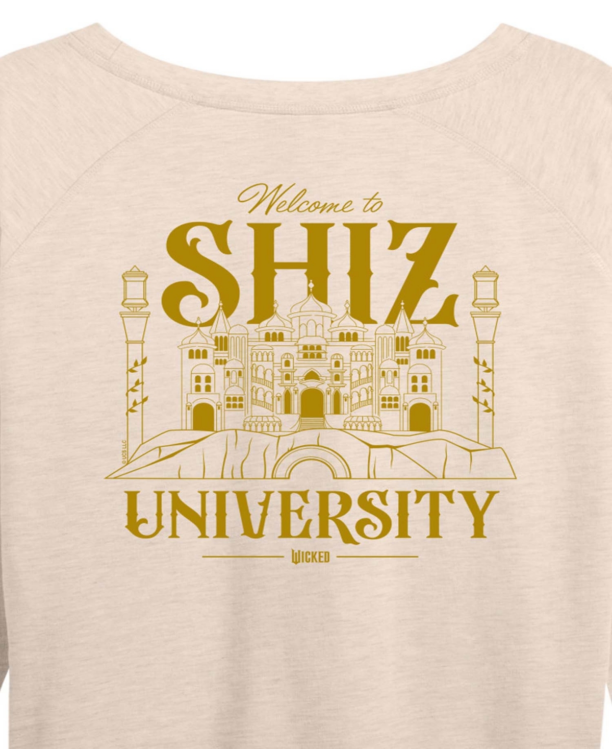 Hybrid Apparel Plus Size French Terry Long Sleeve Pullover Top In Neutral