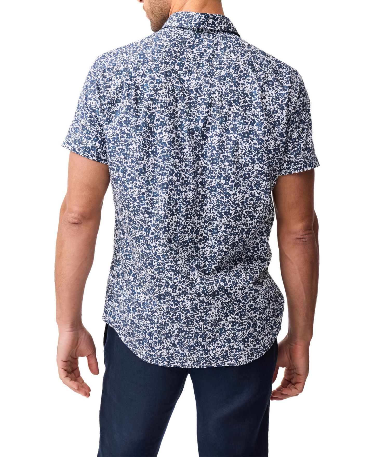 Мужская рубашка Rodd & Gunn Sport Fit South Hampton Cotton, цвет: Чернильный — фото 5
