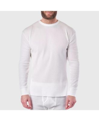 Men's Thermal Long Sleeve Top Waffle Knit Shirt Base Layer Underwear