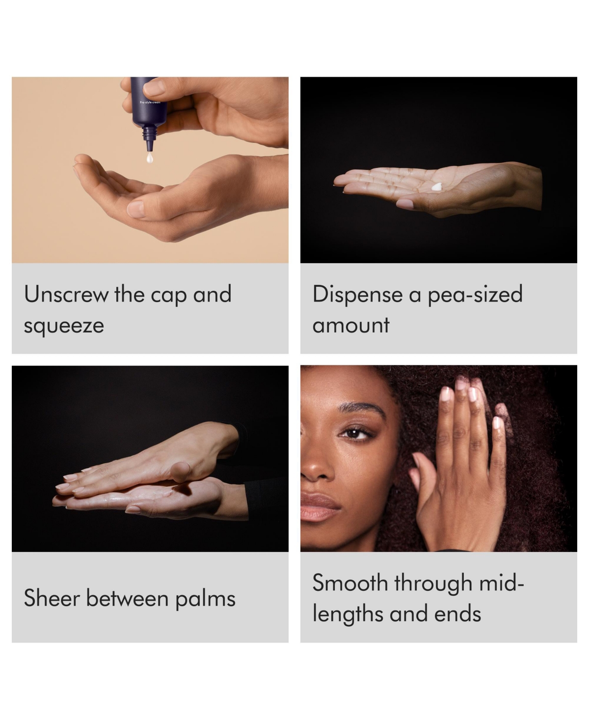 Dyson Chitosan Pre-style cream travel mini, Curly to coily, Light conditioning, 30mL