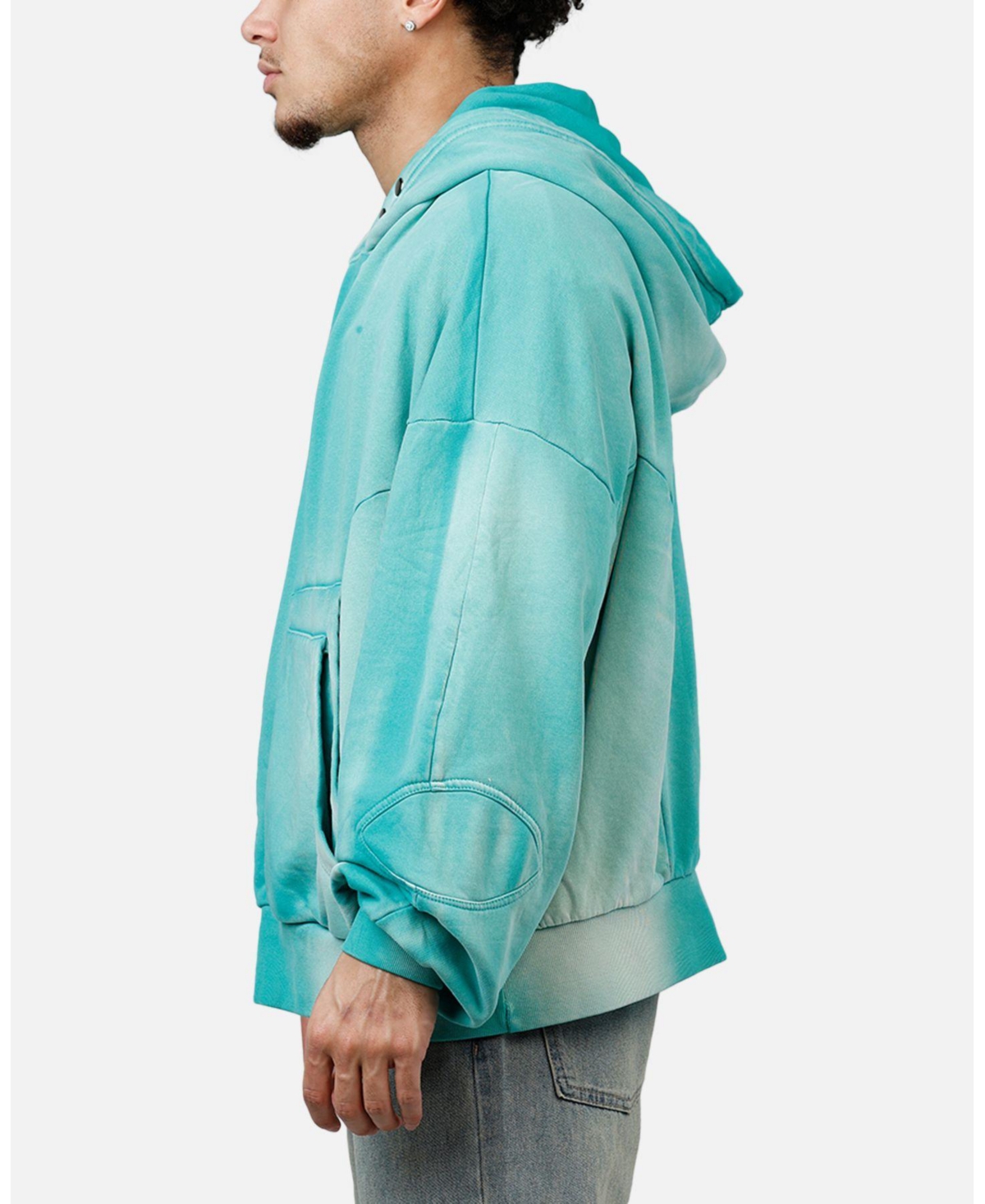 mnml Men's Double Pouch Sprayed Hoodie