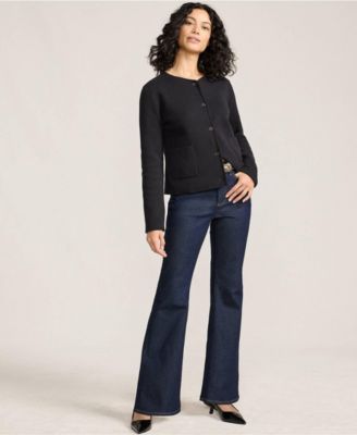 Women's Fine Gauge Cotton Milano Blazer Sweater