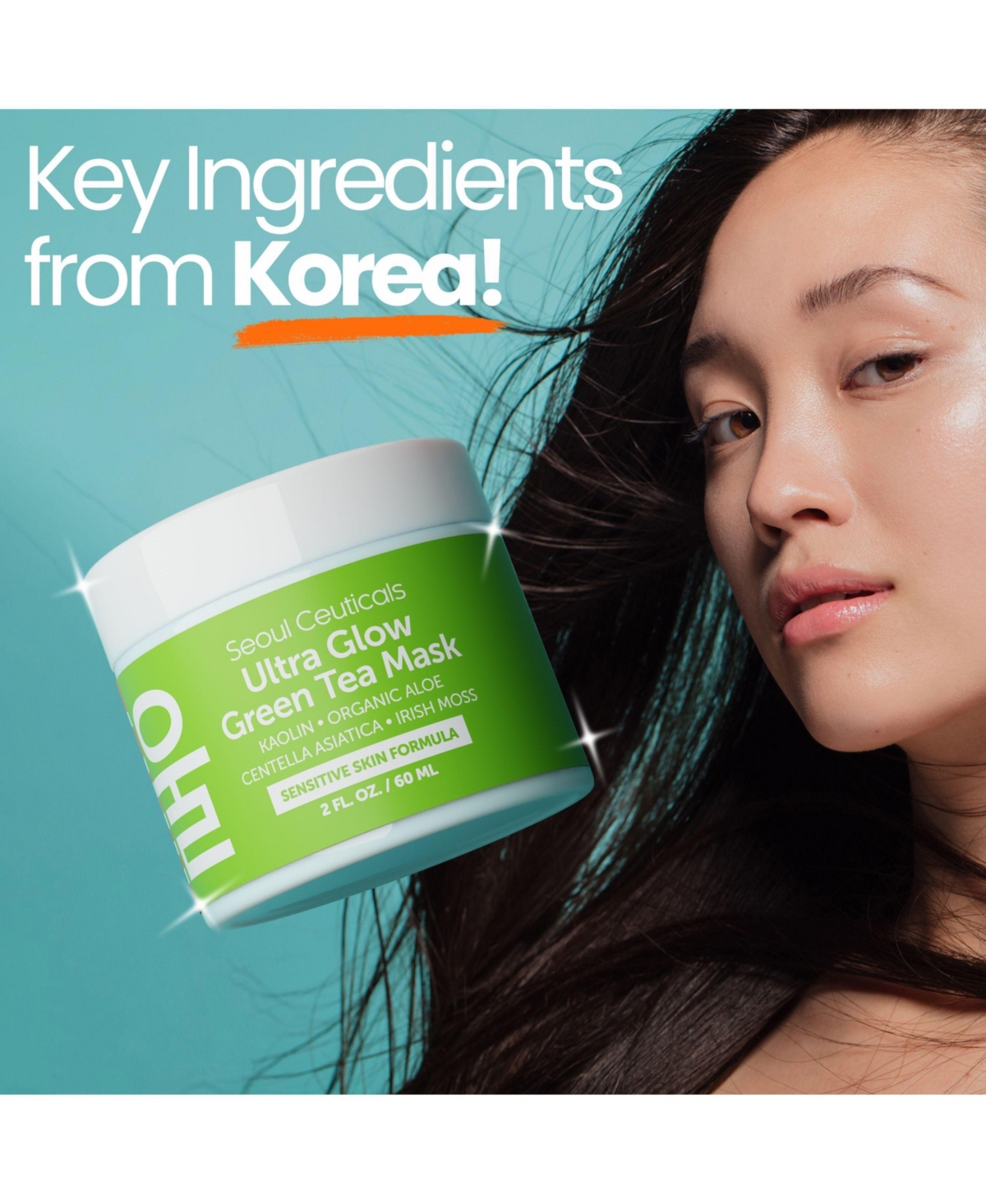 Seoul Ceuticals Korean Skin Care Green Tea Face Mask K Beauty Skincare