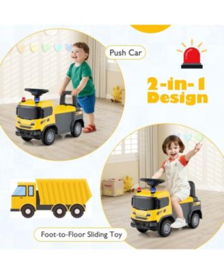 Kids Ride On Police Push Car With Lights Sounds And Under Seat Storage