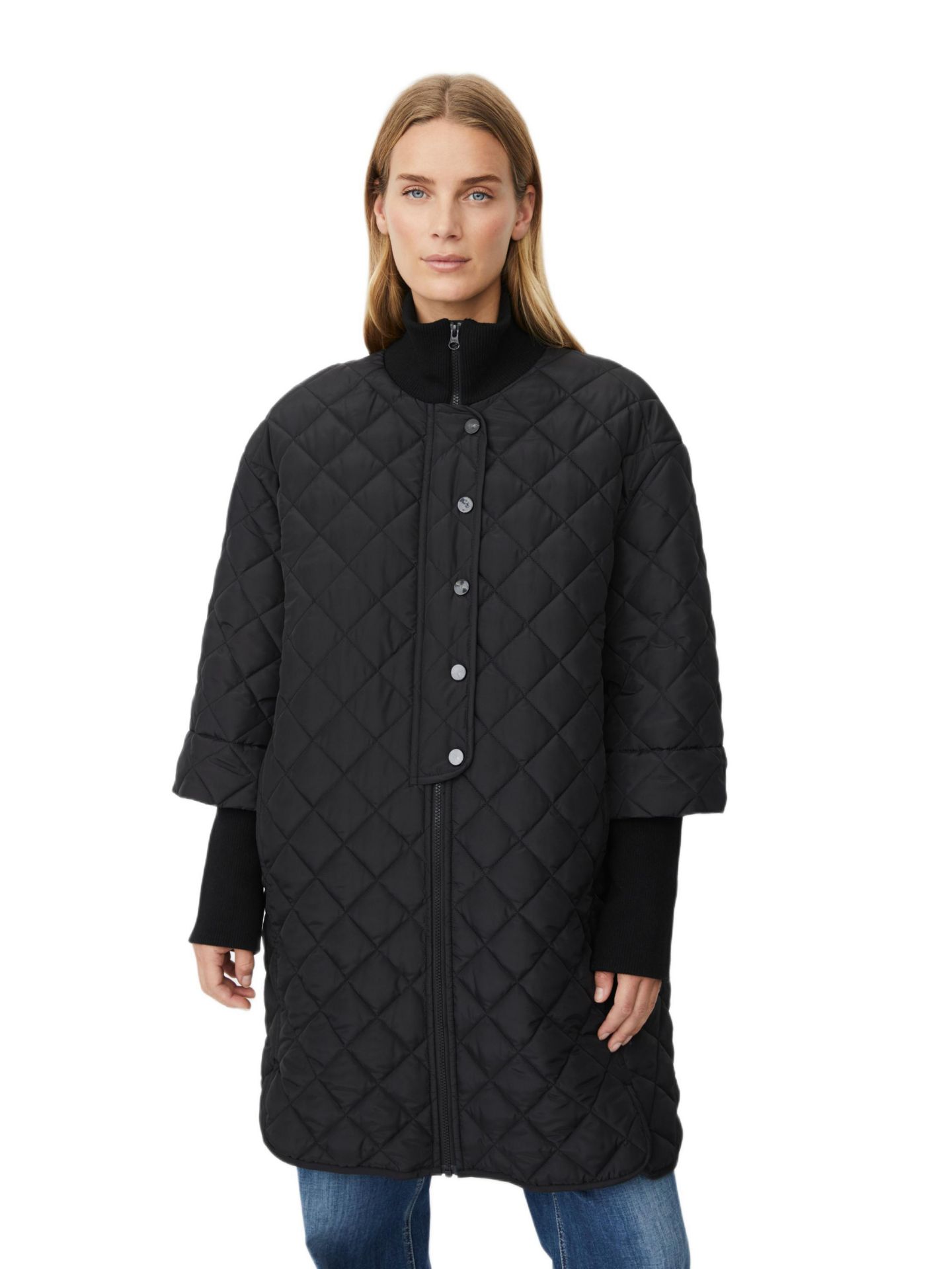 Женское пальто Masai Copenhagen Talvire High Neck Long Sleeve, цвет: Чёрный — фото 2