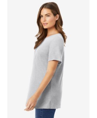 Women's Within Waffle Thermal Satin Trim Tee