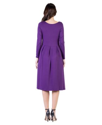 Petite Midi Fit and Flare Pocket Dress