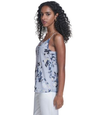 Women's Printed Metallic Dot Camisole Top