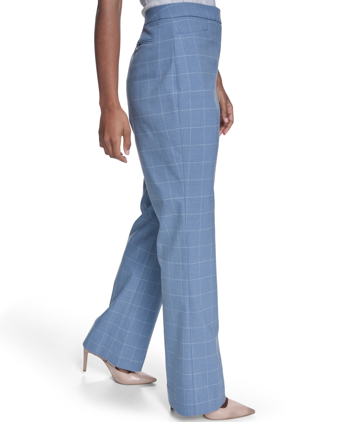 Calvin Klein Women's Windowpane Modern Fit Pants